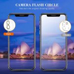 Wholesale Camera Lens HD Tempered Glass Protector for iPhone 12 [6.1] Only (Transparent Clear)